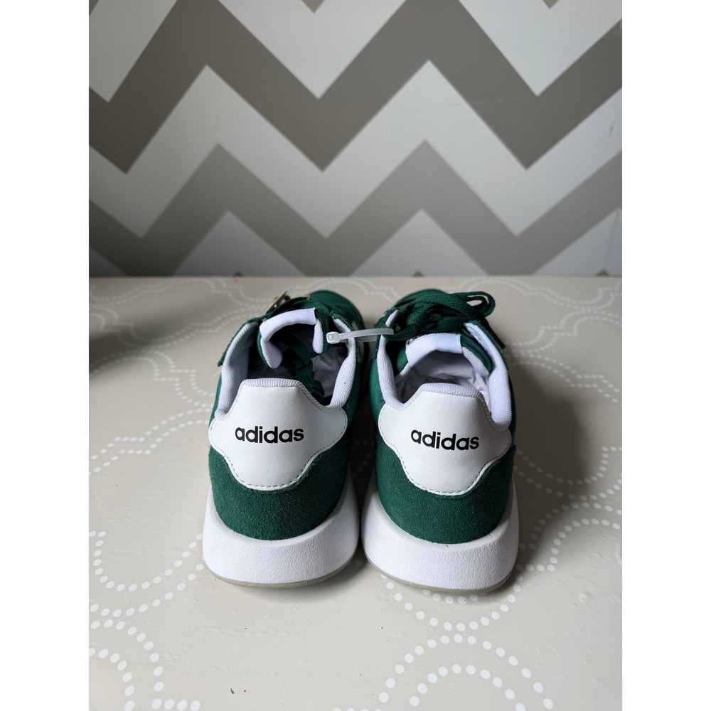 Adidas Run 60s 2.0 Sneakers Collegiate Green White Mens 8.5 Womens 9.5 - Picture 4 of 8